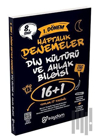 8. Sınıf LGS Din Kültürü ve Ahlak Bilgisi 1. Dönem 16+1 Haftalık Kazanım Denemeleri