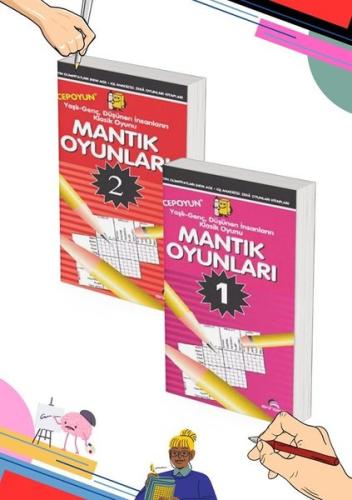 Akıl Dolu IQ Geliştiren Mantık Oyunları Seti - 2 Kitap Takım