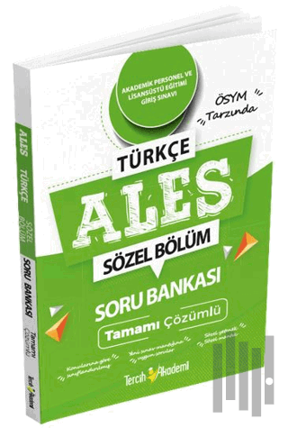ALES Türkçe Tamamı Çözümlü Soru Bankası