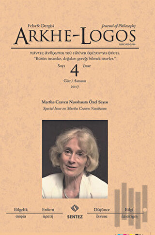 Arkhe - Logos Felsefe Dergisi Sayı: 4 Güz 2017