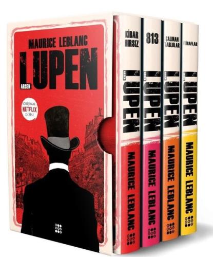 Arsen Lüpen Kutulu Kırmızı Set - 4 Kitap Takım
