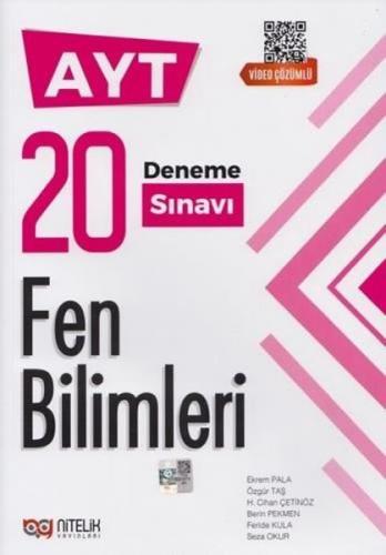 Nitelik YKS AYT Fen Bilimleri 20 Deneme Sınavı Video Çözümlü | Kitap A