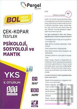 AYT Psikoloji - Sosyoloji - Mantık Yaprak Test
