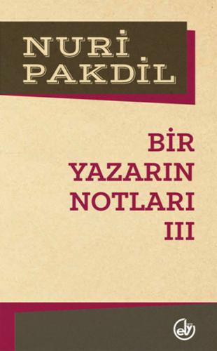 Bir Yazarın Notları 3 | Kitap Ambarı