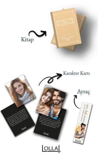 Bize Aşk Olsun - Ayraç ve Karakter Kartı Hediyeli (Ciltli)