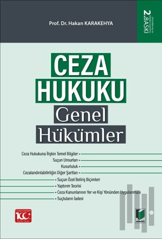 Ceza Hukuku Genel Hükümler (Ciltli)