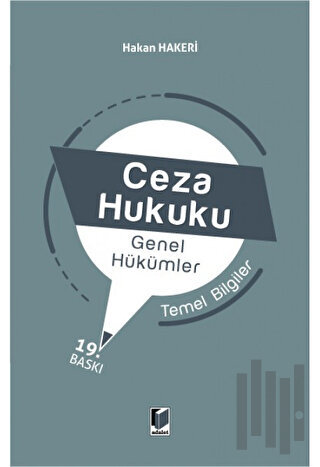 Ceza Hukuku Genel Hükümler Temel Bilgiler