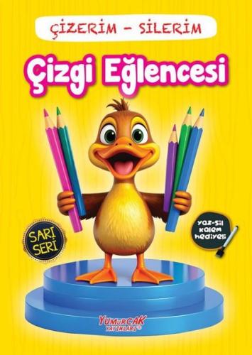 Çizgi Eğlencesi: Çizerim - Silerim-Sarı Seri | Kitap Ambarı