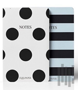 Çizgili Puantiyeli Twins Defter