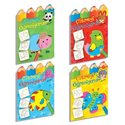 Çizmeyi Öğreniyorum Seti - 4 Kitap Takım | Kitap Ambarı