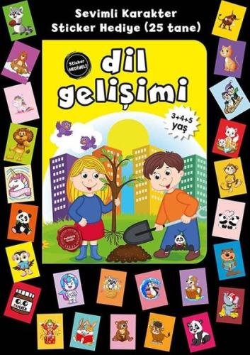 Dil Gelişimi-Stickerlı 3+4+5 Yaş | Kitap Ambarı