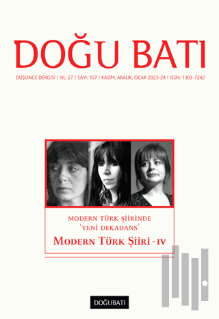 Doğu Batı Düşünce Dergisi Yıl: 27 Sayı: 107 - Modern Türk Şiiri 4
