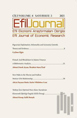 Efil Ekonomi Araştırmaları Dergisi Cilt: 4 Sayı: 3