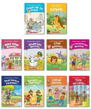 En Güzel Masallar ve Hikayeler Seti (10 Kitap Takım) | Kitap Ambarı