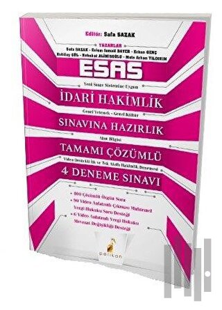 Esas İdari Hakimlik Sınavına Hazırlık Tamamı Çözümlü 4 Deneme Sınavı