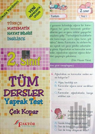Faktör 2. Sınıf Yaprak Test