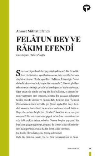 Felatun Bey ve Rakım Efendi | Kitap Ambarı