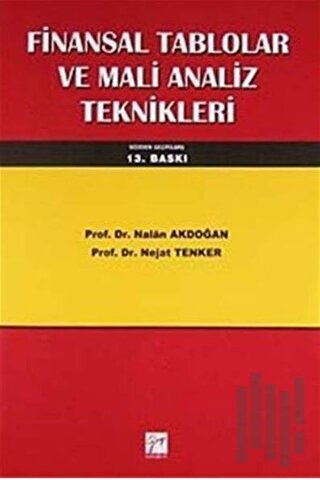 Finansal Tablolar ve Mali Analiz Teknikleri