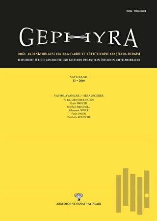 Gephyra Sayı 13 / Volume 13 - 2016 (Ciltli)