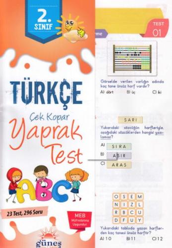 2. Sınıf Türkçe Çek Kopar Yaprak Test | Kitap Ambarı