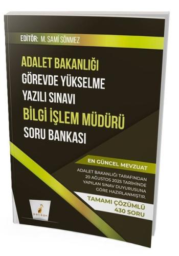 GYS Adalet Bakanlığı Görevde Yükselme Yazılı Sınavı Bilgi İşlem Müdürü Soru Bankası