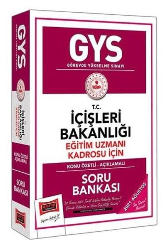 GYS T.C İçişleri Bakanlığı Eğitim Uzmanı Kadrosu İçin Konu Özetli Soru Bankası