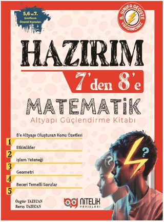 Hazırım 7'den 8'e Matematik Alt Yapı Güçlendirme Kitabı