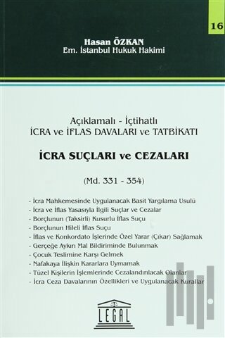 İcra Suçları ve Cezaları - Seri 16 (Madde 331 - 354)