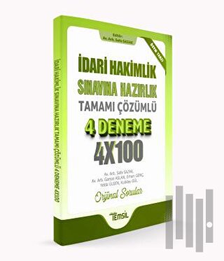 İdari Hakimlik Sınavına Hazırlık Tamamı Çözümlü 4 Deneme