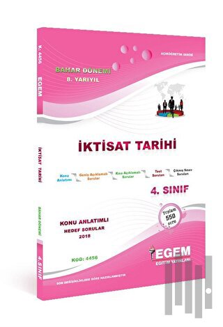 İktisat Tarihi Bahar Dönemi Konu Anlatımlı Soru Bankası 8.Yarıyıl (4456)