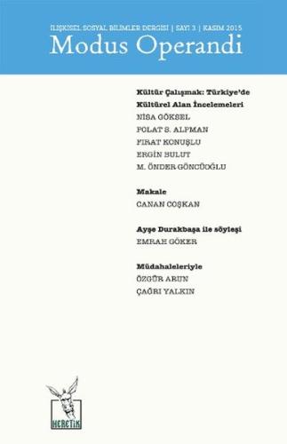 İlişkisel Sosyal Bilimler Dergisi Sayı 3 - Modus Operandi | Kitap Amba
