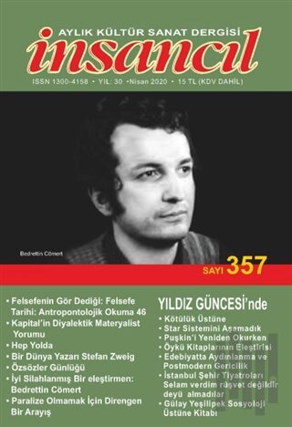 İnsancıl Aylık Kültür Sanat Dergisi Sayı: 357 Nisan 2020