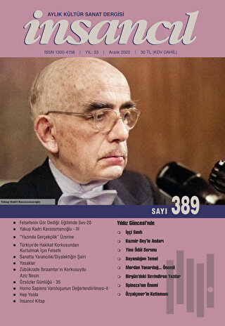 İnsancıl Aylık Kültür Sanat Dergisi Sayı: 389 Aralık 2022