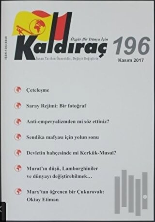 Kaldıraç Dergisi Sayı: 196 Kasım 2017