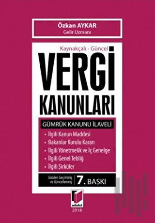 Kaynakçalı - Güncel Vergi Kanunları (Ciltli)