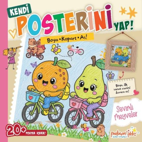 Kendi Posterini Yap! Boya Kopart As! Sevimli Meyveler | Kitap Ambarı