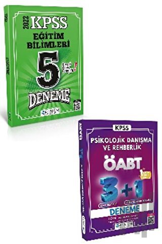 KPSS Eğitim Bilimleri 5 Deneme + ÖABT Psikolojik Danışma ve Rehberlik 3+1 Deneme