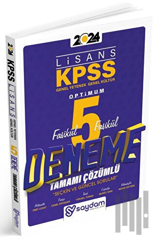 KPSS Lisans Genel Yenek Genel Kültür 5'li Çözümlü Deneme Seti (10 Fasikül)