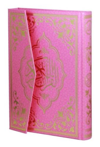 Kuran-ı Kerim Gökkuşağı Pembe Cilt (Ciltli)