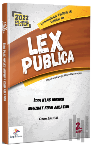 Lex Publica İcra İflas Hukuku Adli Hakimlik Mevzuat Konu Anlatımı