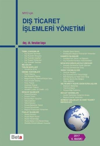 MYO İçin Dış Ticaret İşlemleri Yönetimi | Kitap Ambarı