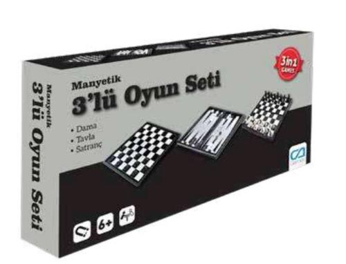 Manyetik 3'Lü Oyun Seti