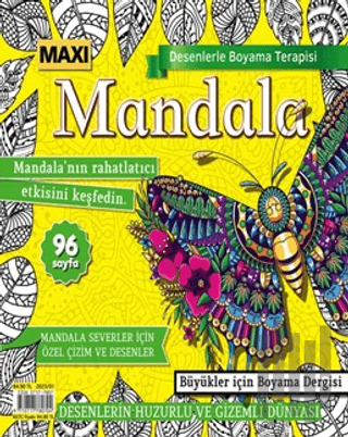 Maxi Mandala Desenlerle Boyama Terapisi 9
