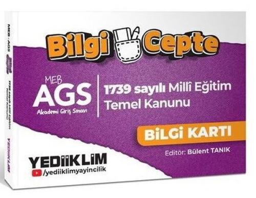 MEB AGS Bilgi Cepte 1739 Sayılı Milli Eğitim Temel Kanunu Bilgi Kartı Soru - Cevap