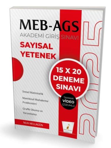 MEB - AGS Hazırlık Sayısal Yetenek 15 x 20 Tamamı Video Çözümlü Deneme