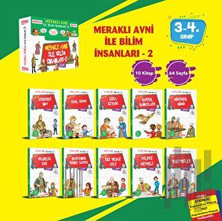 Meraklı Avni ile Bilim İnsanları Serisi - 2 (10 Kitap - Etkinlik Testi - Değerlendirme Testi)