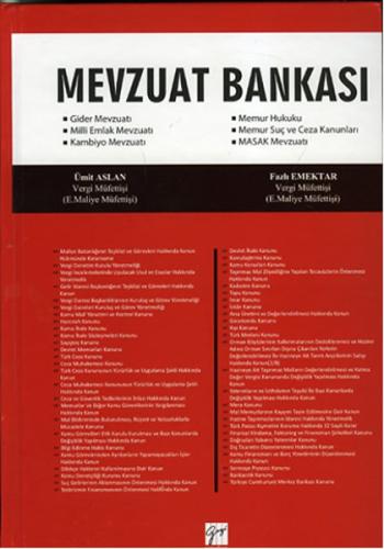 Mevzuat Bankası (Ciltli)