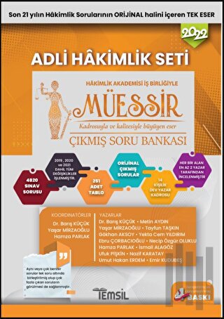 Müessir Çıkmış Soru Bankası Adli Hakimlik Seti