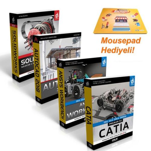 Mühendisler İçin 3 Boyutlu Tasarım Seti 3 (4 Kitap Takım) | Kitap Amba