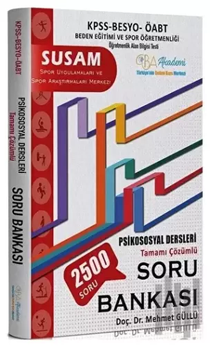 ÖABT Beden Eğitimi SUSAM Psikososyal Dersleri Soru Bankası Çözümlü